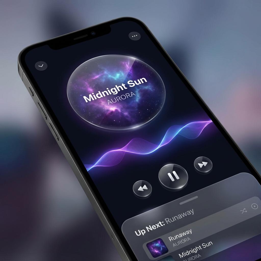 Music Player mockup